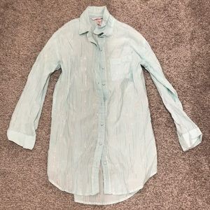 Victoria's Secret Light Blue Pajama Shirt